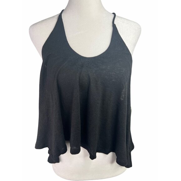 Free People Black Long Weekend Knit Halter Tank - Picture 13 of 13